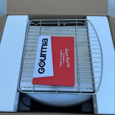 A - Gourmia GTF7698 16-in-1 Multi-function, Stainless Steel XL Digital Countertop Oven with Air Fry, Dual French Doors