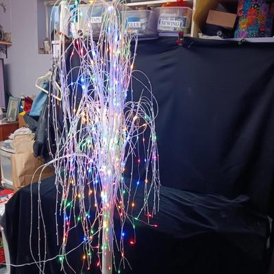 WEEPING COLORED OR CLEAR LIGHTED TREE INSIDE OR OUTSIDE