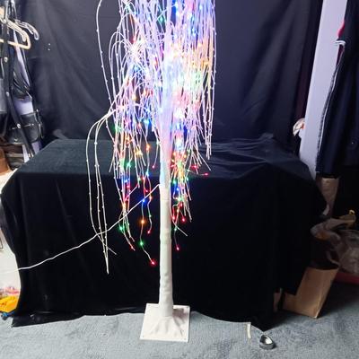 WEEPING COLORED OR CLEAR LIGHTED TREE INSIDE OR OUTSIDE