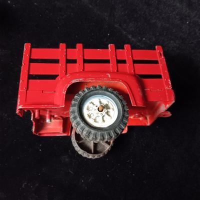 HUBLEY METAL TOY TRAILERS AND AN ERTL JOHN DEERE COMBINE