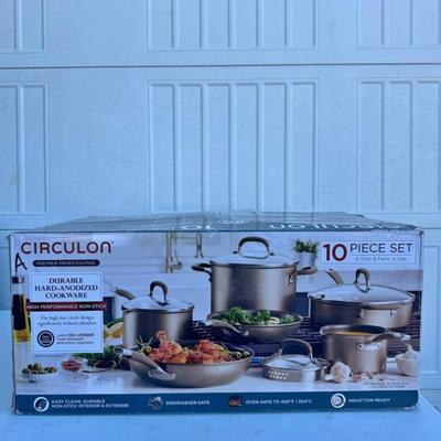 A - Circulon Premier Professional Hard Anodized Nonstick Cookware Induction Pots and Pans Set