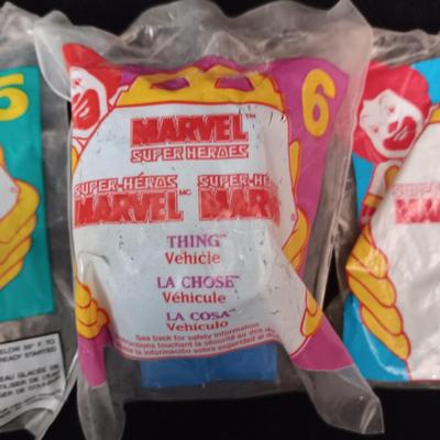 1996 MCDONALD'S HAPPY MEAL MARVEL TOYS COMPLETE SET PLUS 1