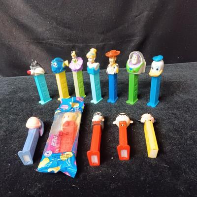 A COLLECTION OF PEZ DISPENSERS