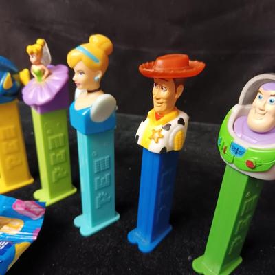 A COLLECTION OF PEZ DISPENSERS