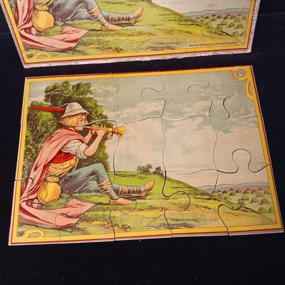 3 VINTAGE MILTON BRADLEY CHILD'S JIGSAW PUZZLES