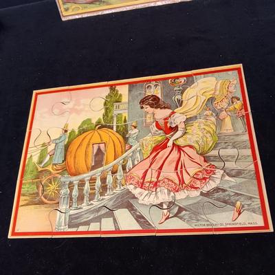 3 VINTAGE MILTON BRADLEY CHILD'S JIGSAW PUZZLES