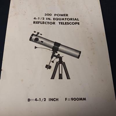 MAYFLOWER A PRECISION TELESCOPE, ASTRONOMICAL REFLECTION TELESCOPE