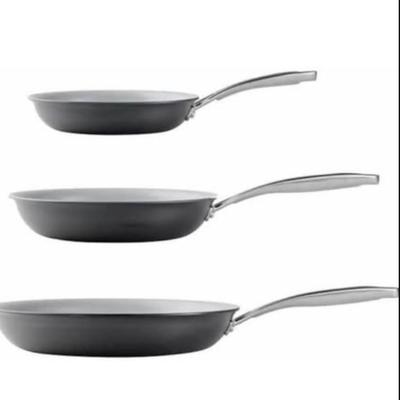 A - Tramontina 3-pack Hard Anodized Aluminum Ceramic Nonstick Fry Pan Set