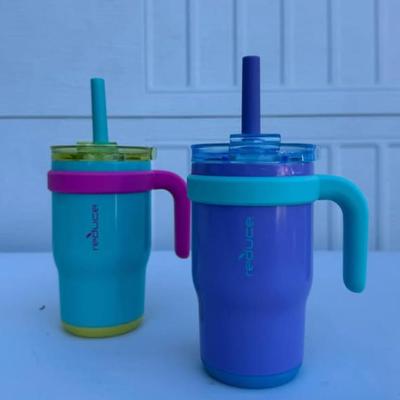 A - Reduce Coldee 14oz Stainless Steel Kids Tumblers Handles 2-pack