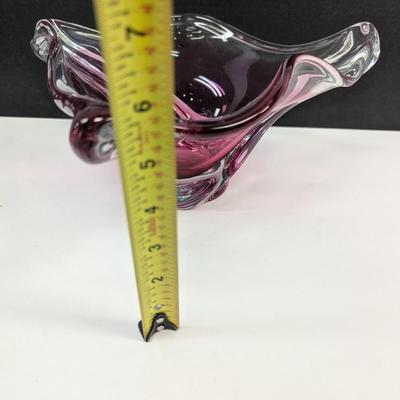 Hand Blown Glass Bowl Centerpiece