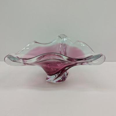 Hand Blown Glass Bowl Centerpiece