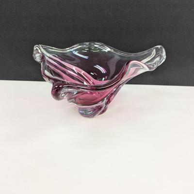 Sale Photo Thumbnail #973: Hand Blown Glass Bowl Centerpiece