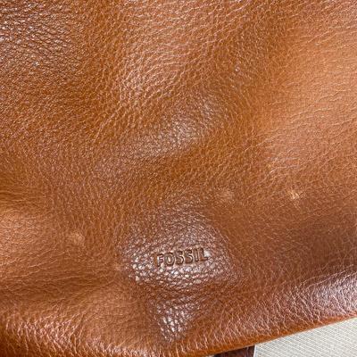 Fossil Brown Leather Crossbody Handbag