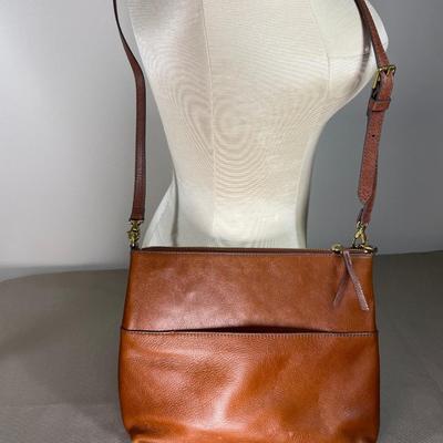Fossil Brown Leather Crossbody Handbag