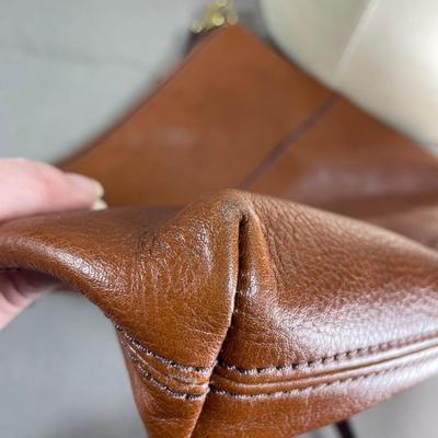 Fossil Brown Leather Crossbody Handbag