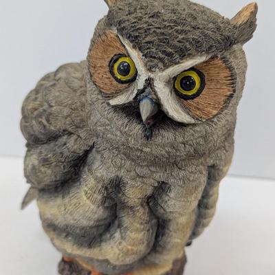 Hand Carved Rhodonite Bear Eating A Fish Resin Owl Whimsical Ceramic Tropical Frog