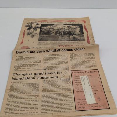Dec 25th 1986 Anna Maria Islander Press 1940's Medal