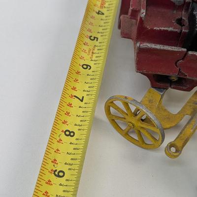 Friction Tin Plate Vintage Car & Cast/Tin Made In USA Horse & Buggy