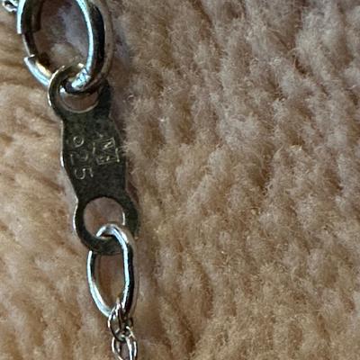 Sterling silver terrier dog necklace