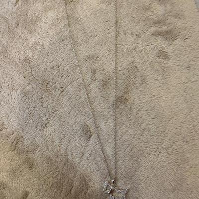Sterling silver terrier dog necklace