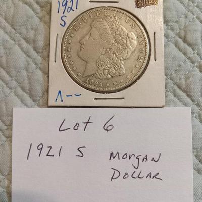 1921 S Morgan Dollar