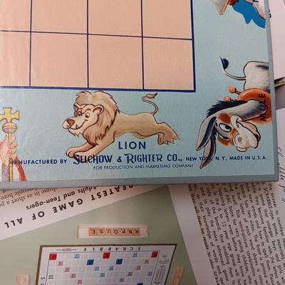 LIKE NEW 1958 SCRABBLE FOR JUNIORS