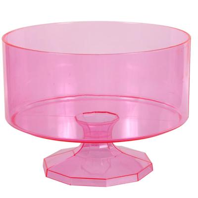 5-Pack Light Pink Round Plastic Trifle Containers