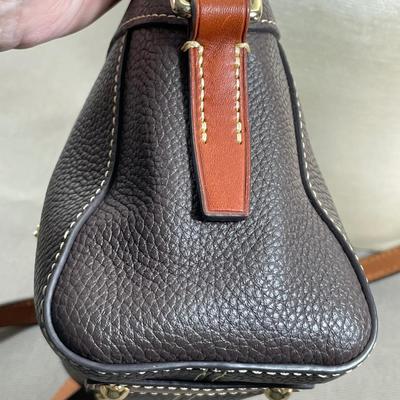 Dooney & Bourke Brown Pebble Leather Crossbody