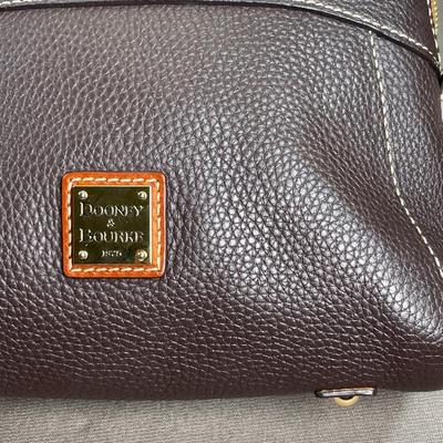 Dooney & Bourke Brown Pebble Leather Crossbody