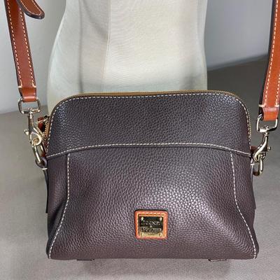 Dooney & Bourke Brown Pebble Leather Crossbody