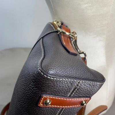 Dooney & Bourke Brown Pebble Leather Crossbody