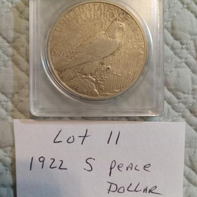 1922 S Peace Dollar