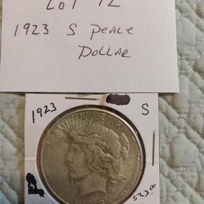 1923 S Peace Dollar