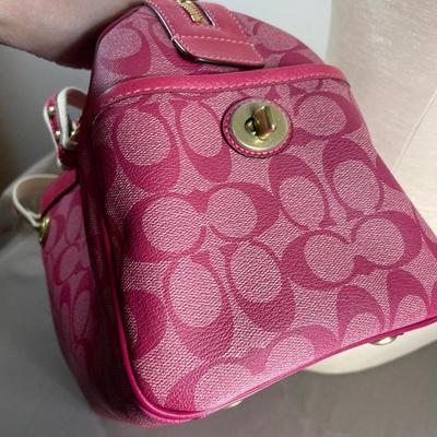 New! Coach Magenta Satchel Handbag