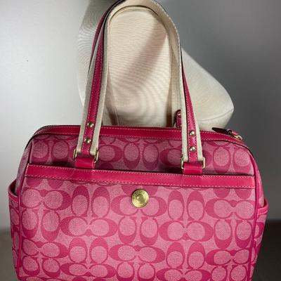 New! Coach Magenta Satchel Handbag