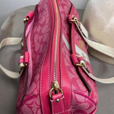 New! Coach Magenta Satchel Handbag