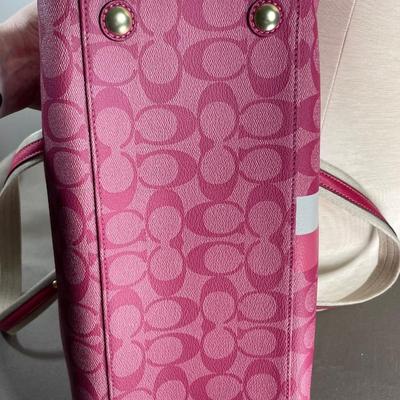 New! Coach Magenta Satchel Handbag