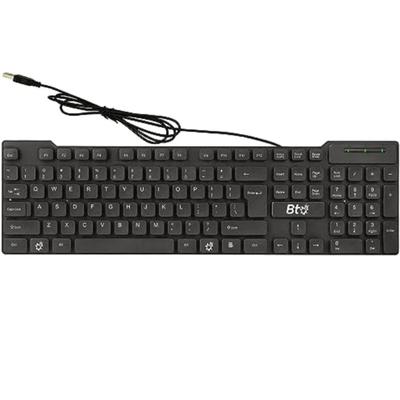BTO USB Wired Keyboard, 104 Keys with Numeric Pad, Anti Spill and Dust Proof, Slim and Flexible Design, Compatible with Laptop Notebooks,...