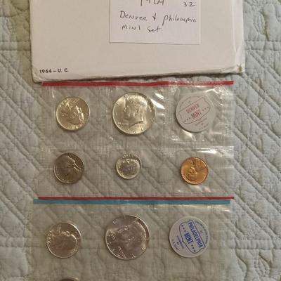 1964 Denver and Philadelphia mint set