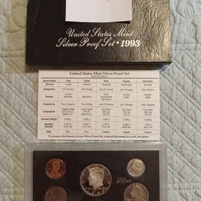 1993 US Mint silver proof set