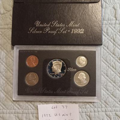 1992 US Mint silver proof set