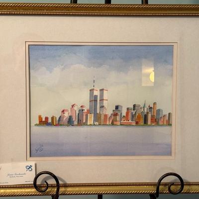 Manhattan 1990- 21 1/2" x 17 3/4"