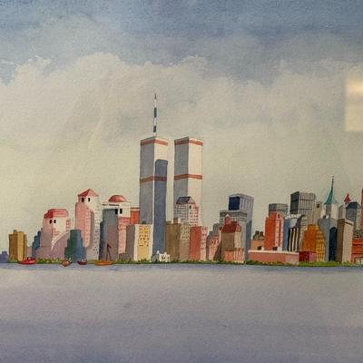 Manhattan 1990- 21 1/2" x 17 3/4"