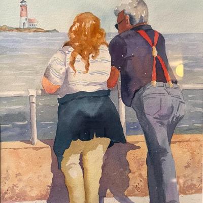 Sale Photo Thumbnail #14: Jeanie Grochowski was a local artist from Medford, New Jersey. She was an accomplished artist, with most of her work showcasing the shore and local South Jersey attractions. Ms. Grochowski studied at the Philadelphia Institute of Art and displayed her wor