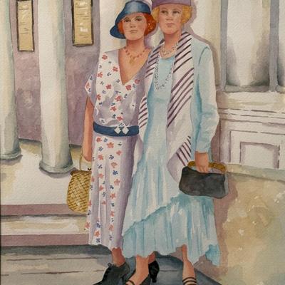 Fancy Hats- 21 1/2" x 17 1/2"