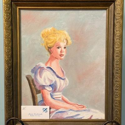 Sale Photo Thumbnail #73: Jeanie Grochowski was a local artist from Medford, New Jersey. She was an accomplished artist, with most of her work showcasing the shore and local South Jersey attractions. Ms. Grochowski studied at the Philadelphia Institute of Art and displayed her wor