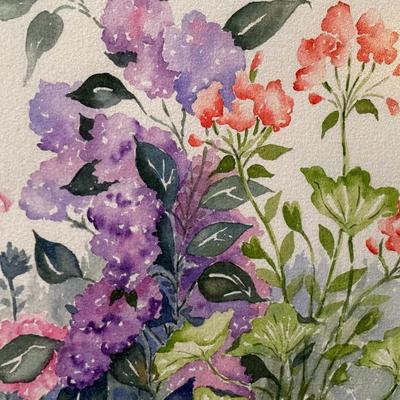 Pastel Posies- 16" x 13 1/2"