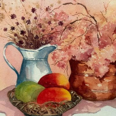 Study in Pink- 16" x 13"