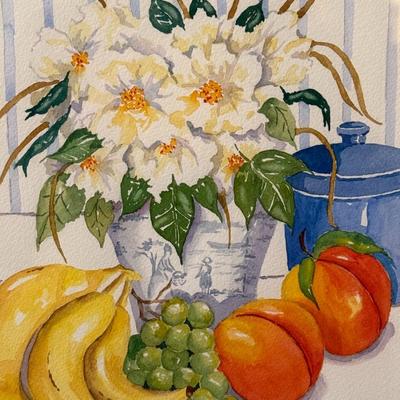 Fruit and Flowers- 14 1/2" x 18 1/2"