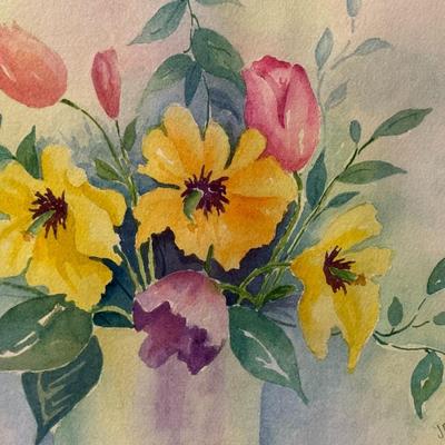 Pastels and Posies- 17 1/2" x 13 1/2"